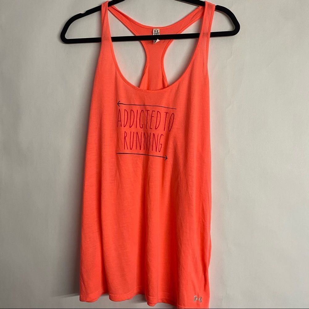 COPY - UA “Addicted to Running” Graphic Racerback tank-XL